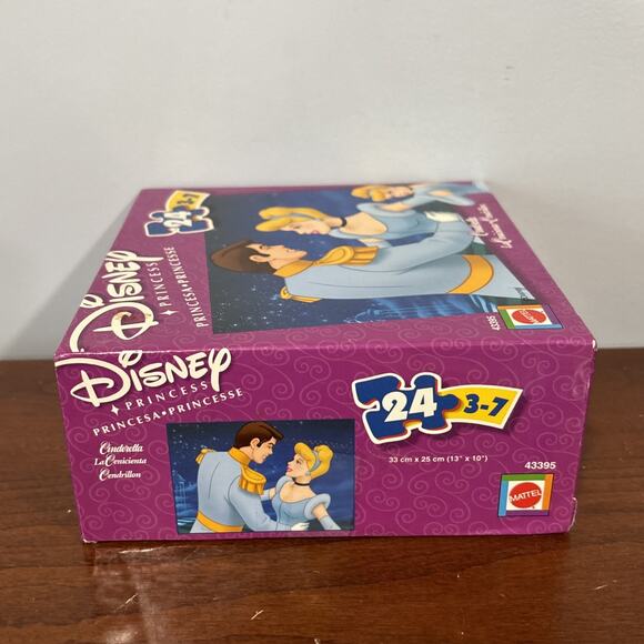 Disney Princess Cinderella 24 piece 13"x10" by Mattel 2002 ages 3-7 Complete - Picture 5 of 11